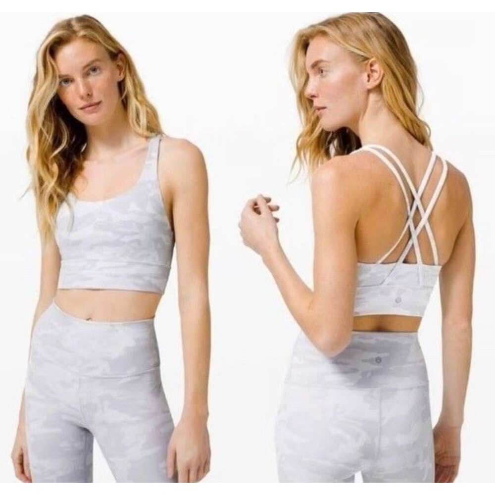 Lululemon Energy Bra Long Line Medium Support B/C Cup Sz 4